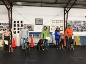 Advanced Puppy Class Graduation March 2018